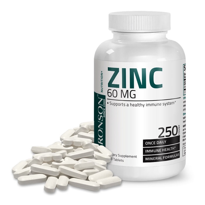 Zinc Gluconat 60 mg, 250 tablete, Bronson Laboratories