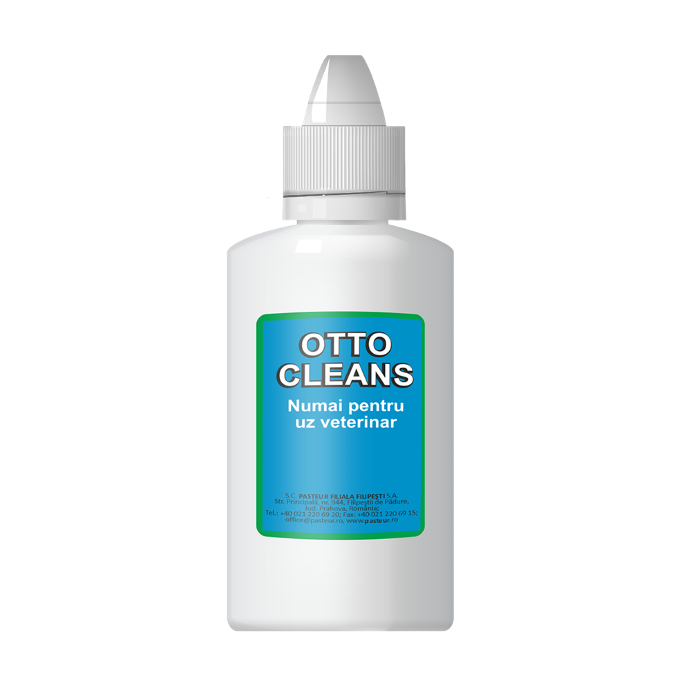 Solutie otica pentru caini si pisici Otto-Cleans, 100 ml, Pasteur