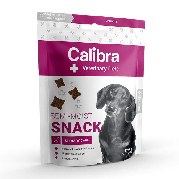 Recompense pentru caini Calibra VD Semi-Moist Snack Urinary Care, 120 g, Calibra