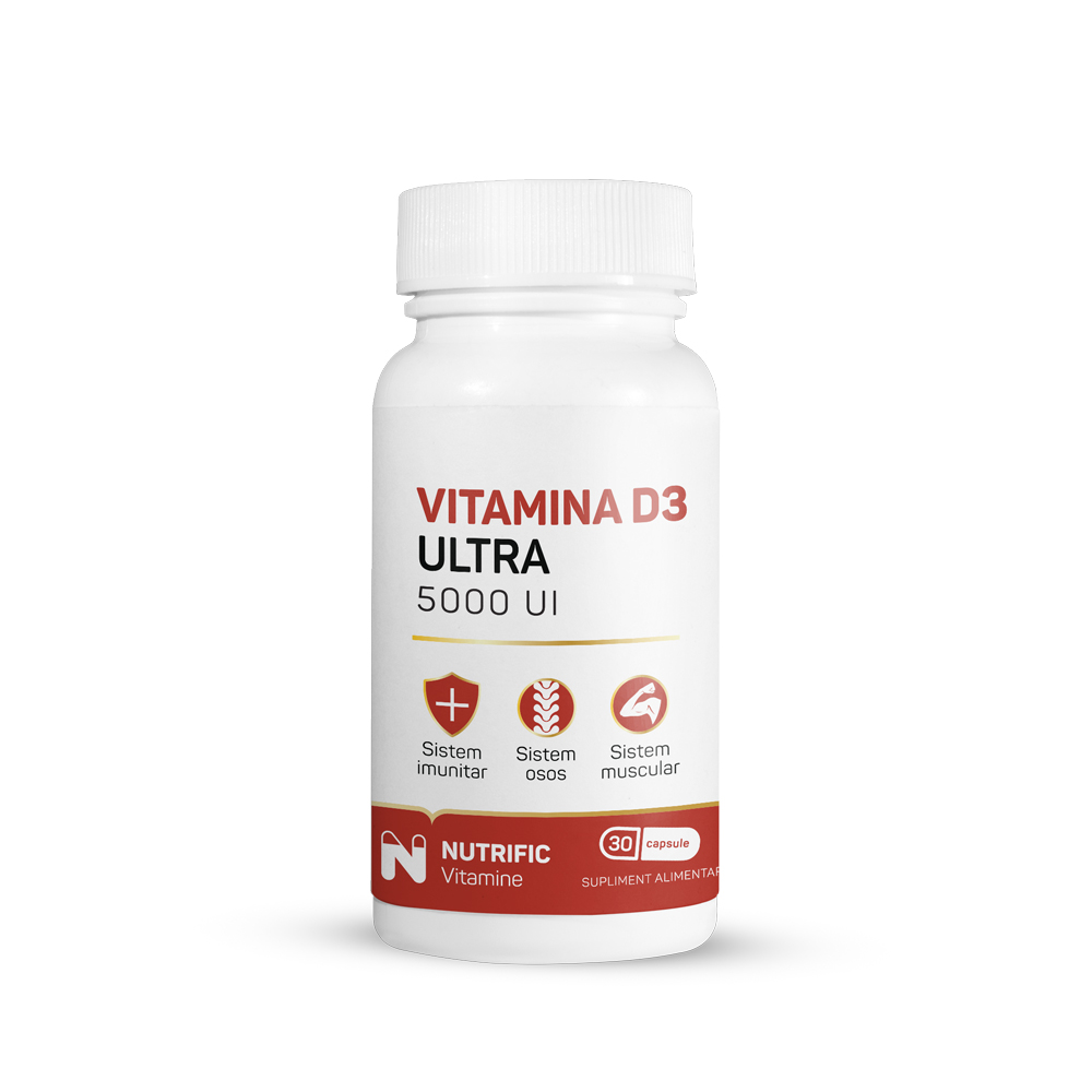 Vitamina D3 Ultra, 5000 IU, 30 capsule, Nutrific