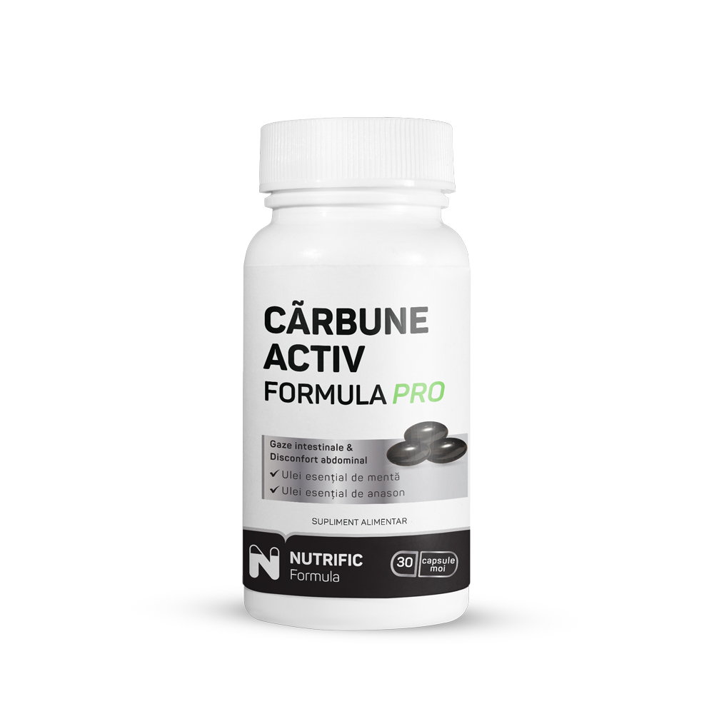 Carbune medicinal Formula Pro, 30 capsule moi, Nutrific