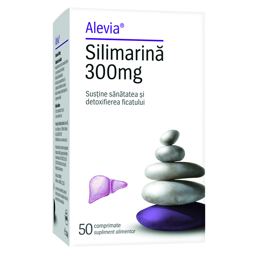 Silimarina, 300 mg, 50 comprimate, Alevia