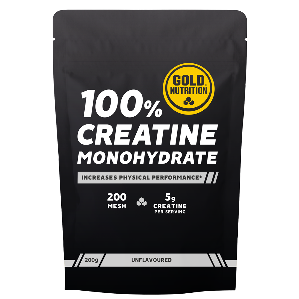 Creatina monohidrata fara aroma, 200 g, Gold Nutrition
