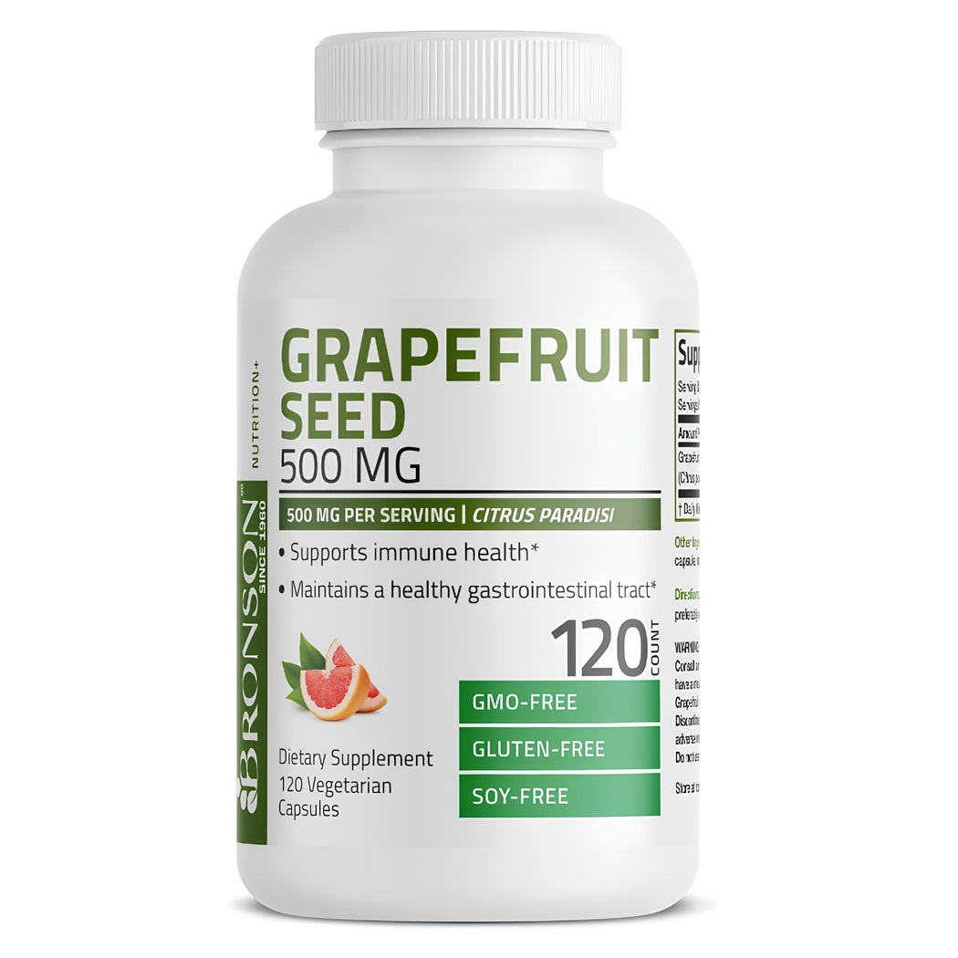 Extract din seminte de grapefruit, 500 mg, 120 capsule, Bronson Laboratories