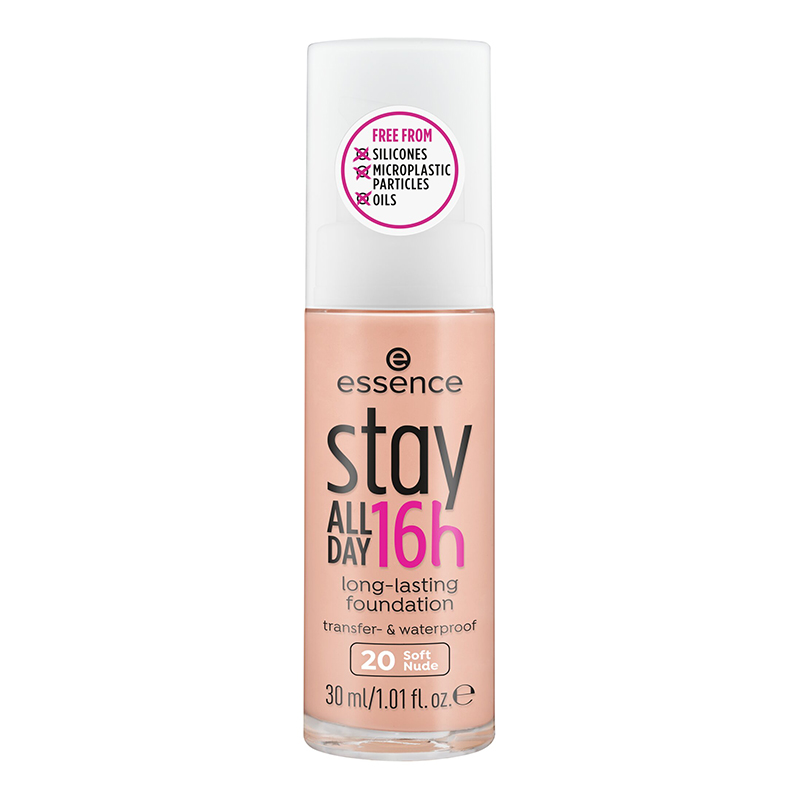 Fond de ten Soft Nude 20 Stay All Day 16h Long-Lasting Foundation, 30 ml, Essence