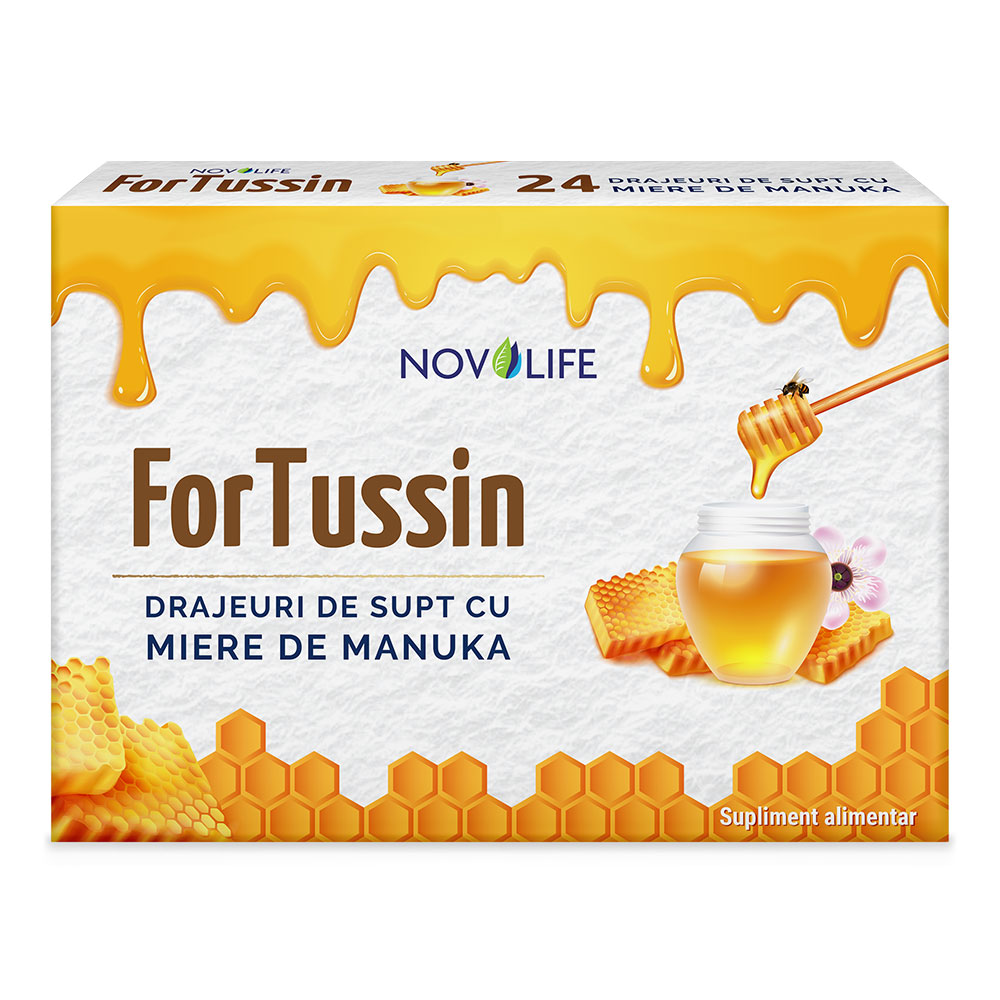 ForTussin, 24 drajeuri de supt, Novolife