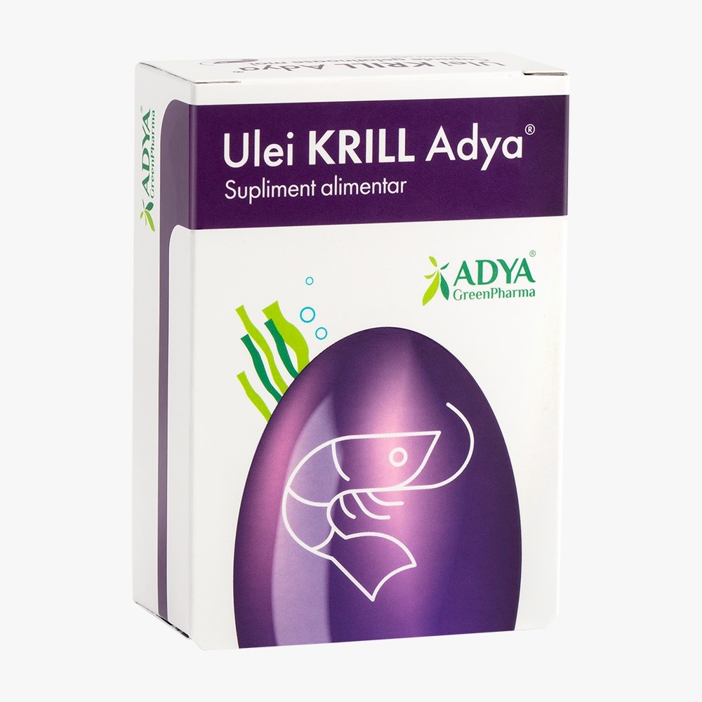 Ulei de Krill, 30 capsule gelatinoase moi, Adya Green Pharma