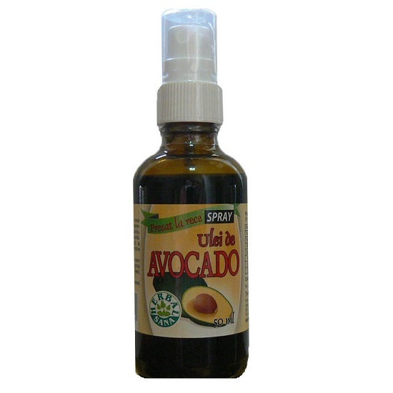 Ulei de Avocado presat la rece spray, 50 ml, Herbavit