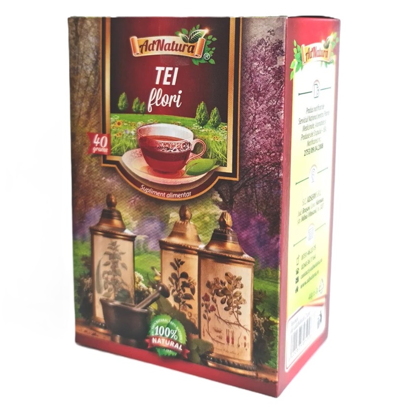 Ceai de tei flori, 40 g, AdNatura