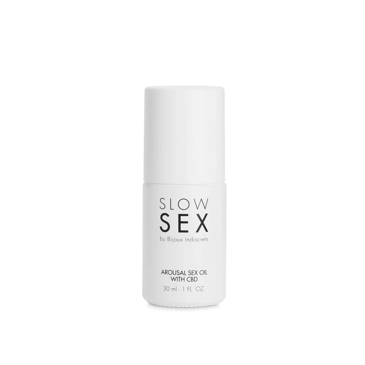 Ulei pentru stimulare clitoridiana infuzat cu CBD Slow Sex, 30 ml, Bijoux Indiscrets