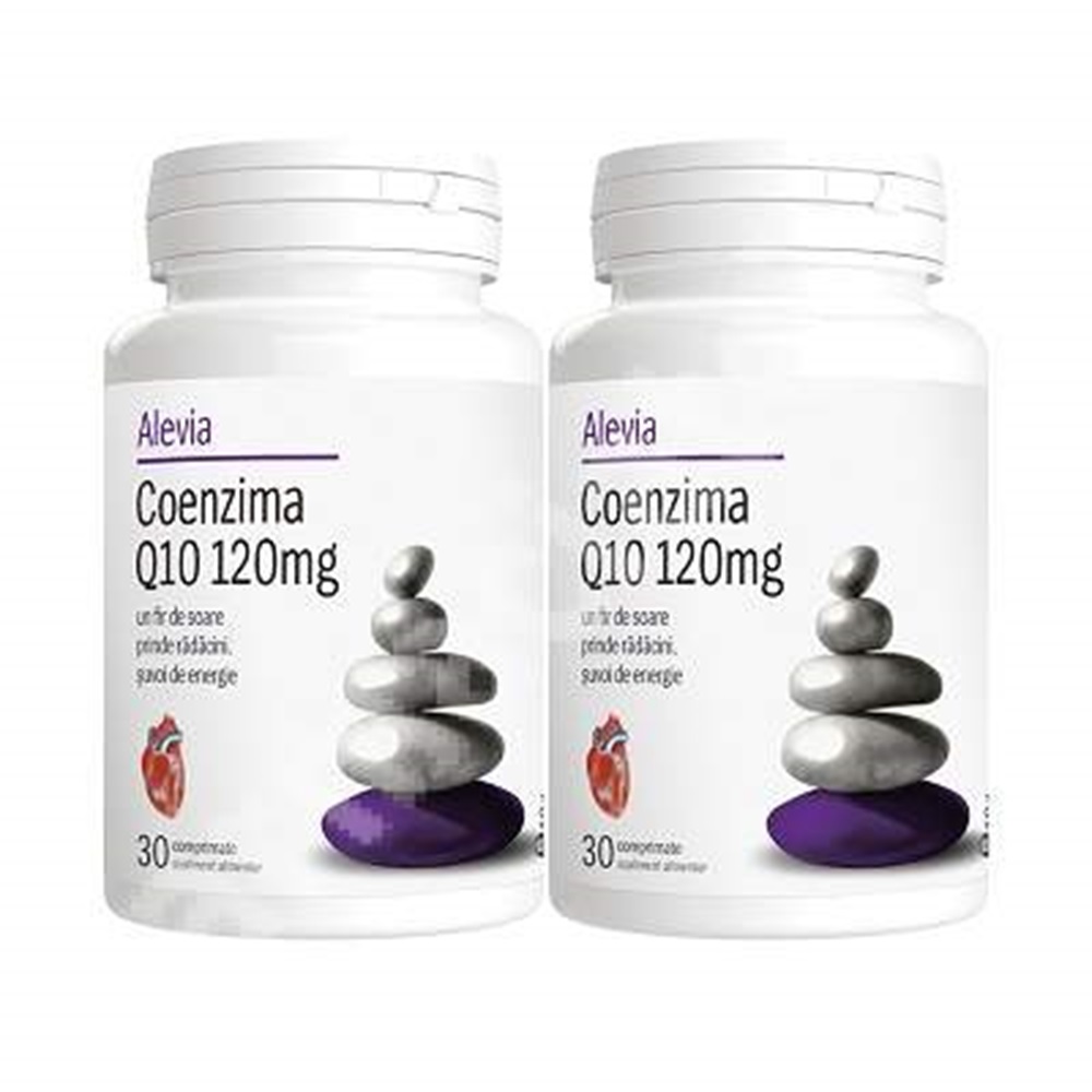Pachet Coenzima Q10 120 mg, 30+30 capsule, Alevia