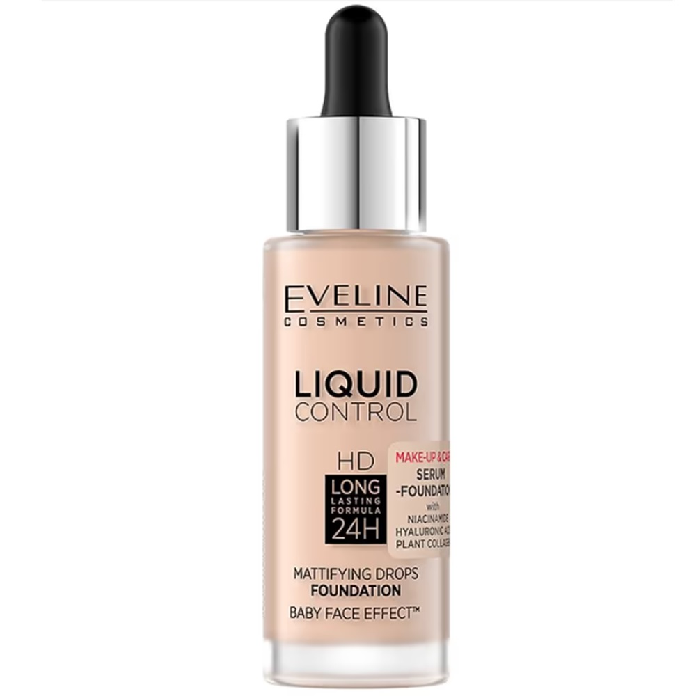 Fond de ten nuanta 001 Liquid Control, 32 ml, Eveline Cosmetics