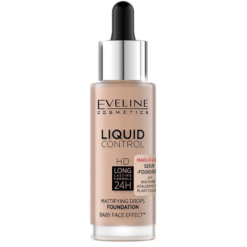 Fond de ten nuanta 016 Liquid Control, 32 ml, Eveline Cosmetics