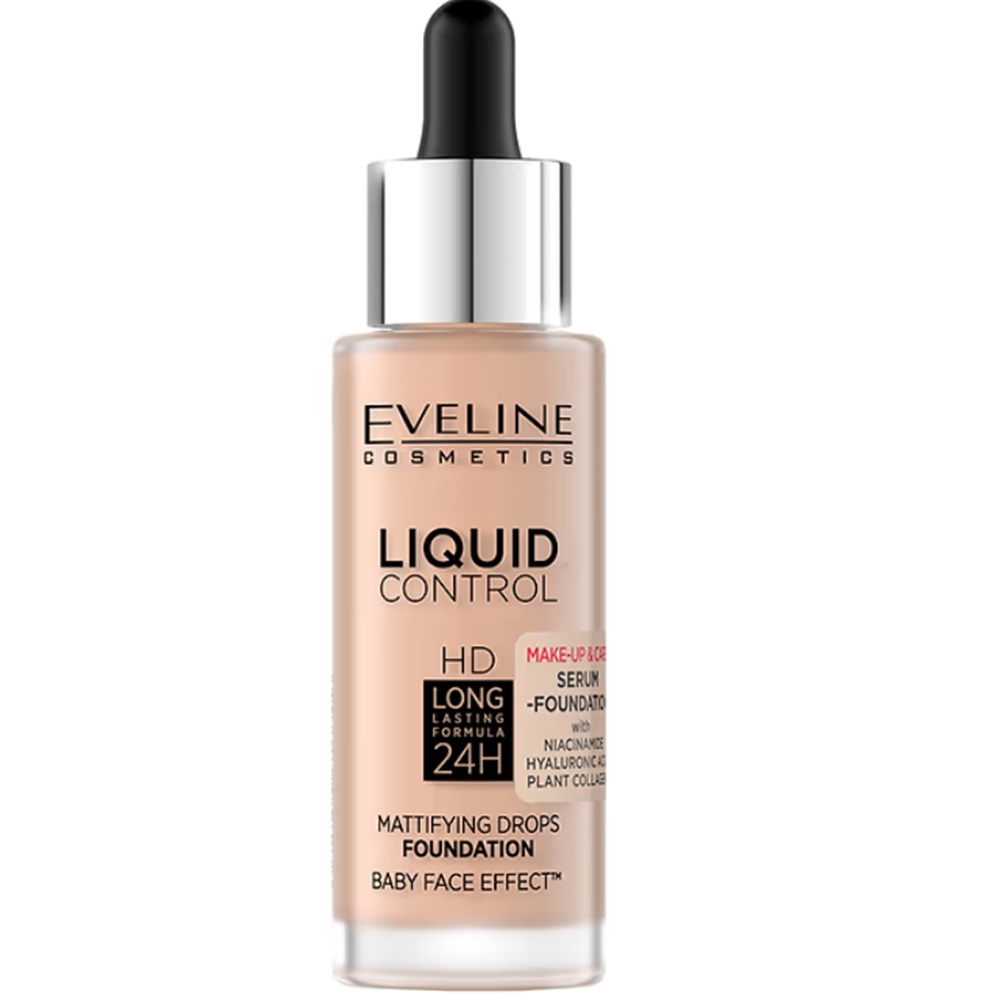 Fond de ten nuanta 050 Liquid Control, 32 ml, Eveline Cosmetics