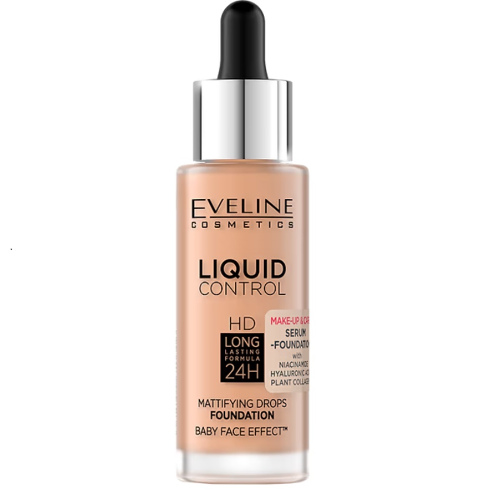 Fond de ten nuanta 055 Liquid Control, 32 ml, Eveline Cosmetics