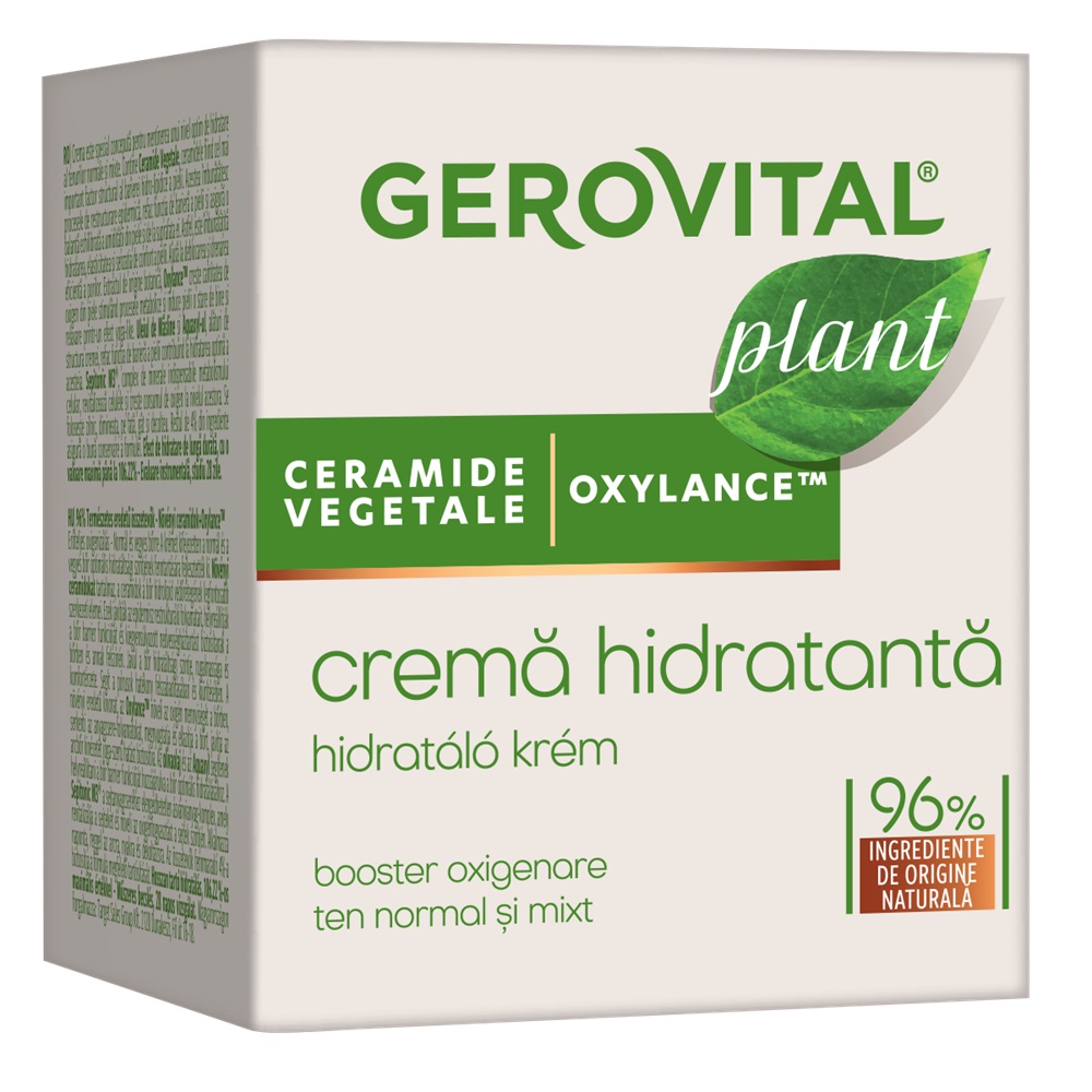 Crema hidratanta pentru ten normal-mixt Plant, 50 ml, Gerovital