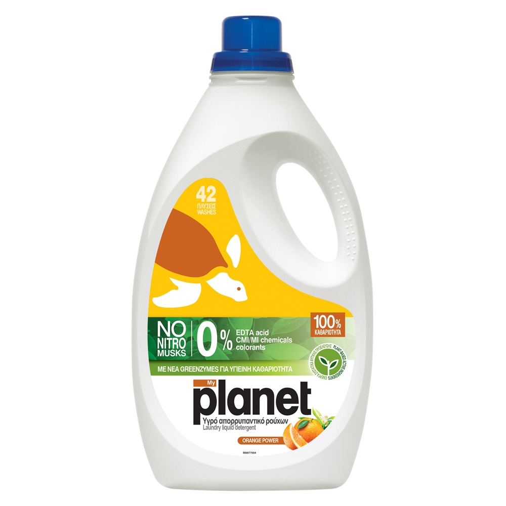 Detergent lichid pentru rufe Orange Power, 2100 ml, My Planet