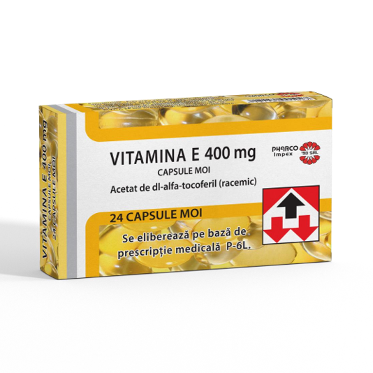 Vitamina E, 400 mg, 24 capsule, Pharco