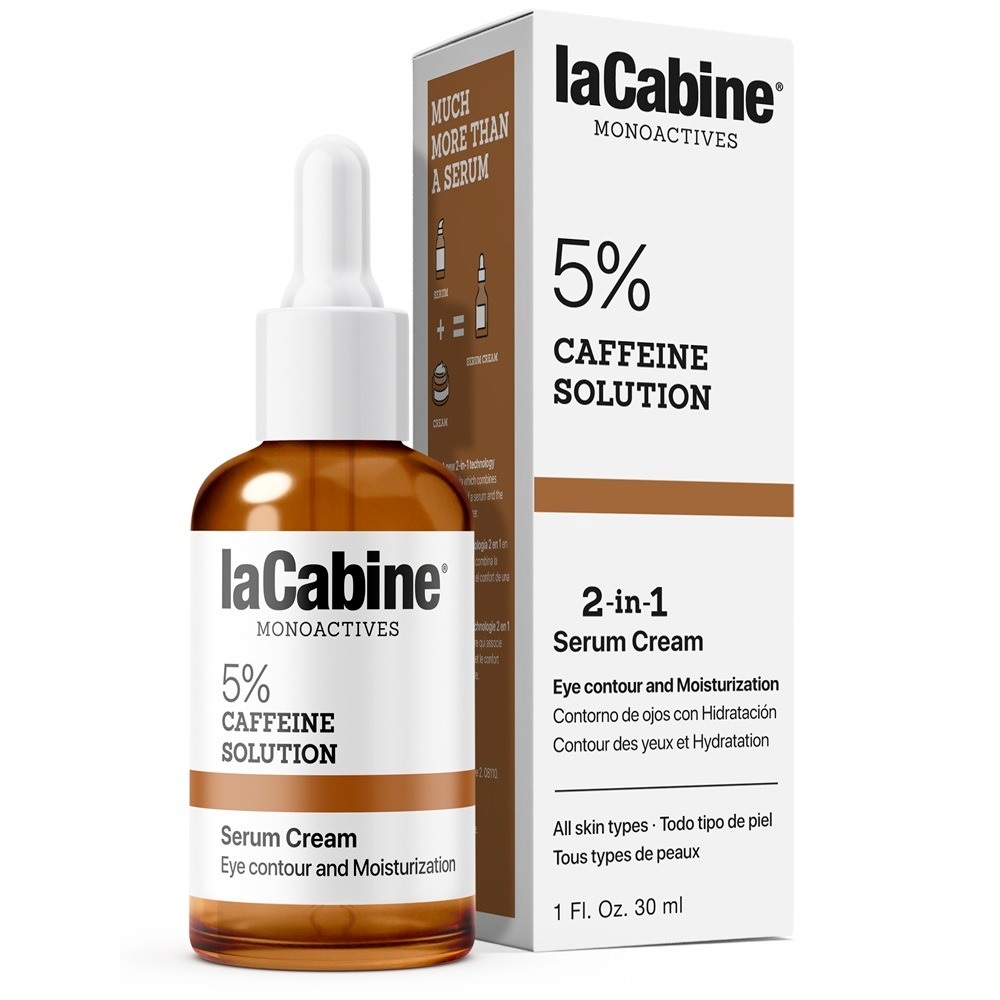 Ser-crema pentru conturul ochilor 5% Caffeine Monoactives, 30 ml, La Cabine