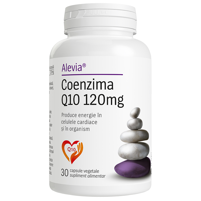 Coenzima Q10, 120 mg, 30 capsule vegetale, Alevia