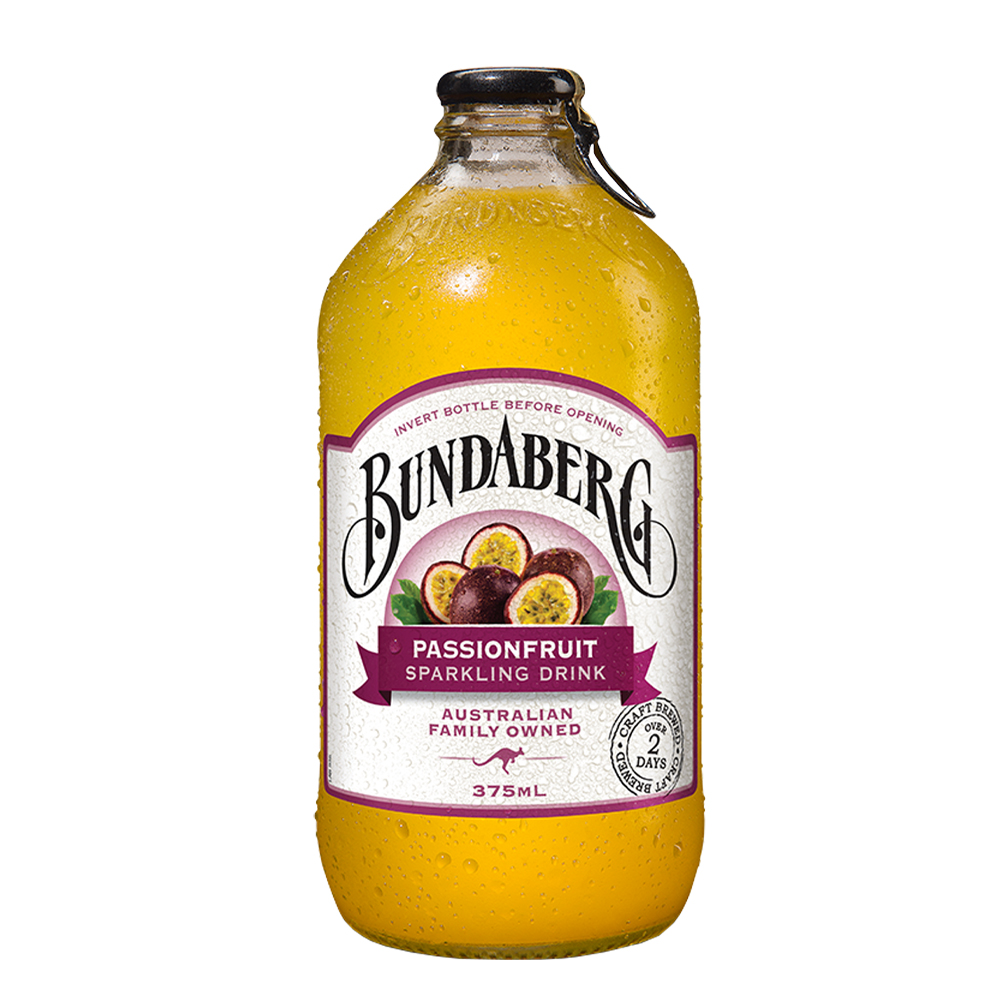 Bautura carabogazoasa cu suc de fructul pasiunii, 375 ml, Bundaberg