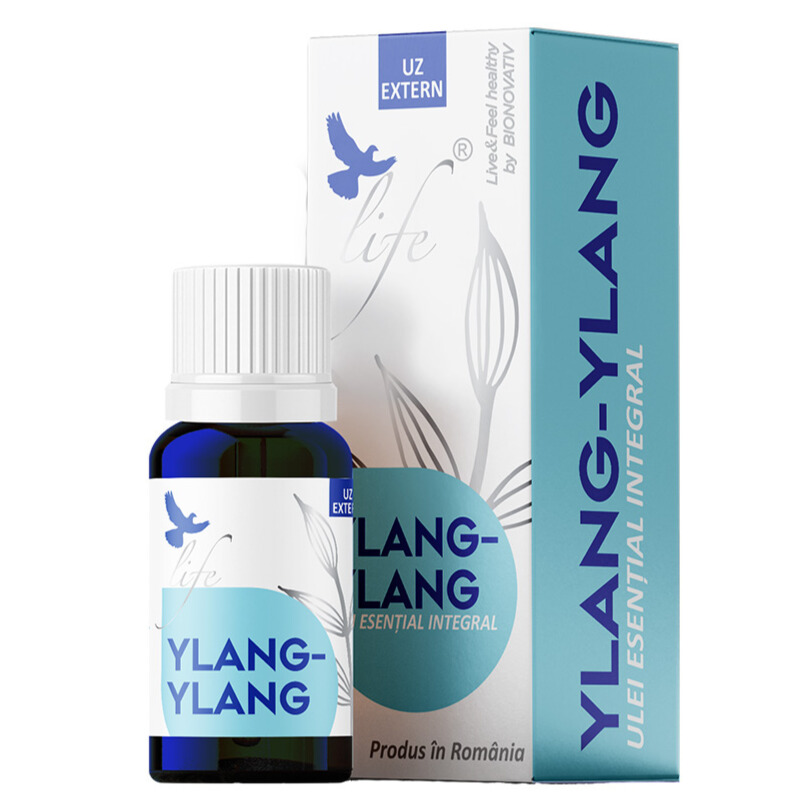 Ulei esential integral de Ylang-Ylang, 10 ml, Bionovativ