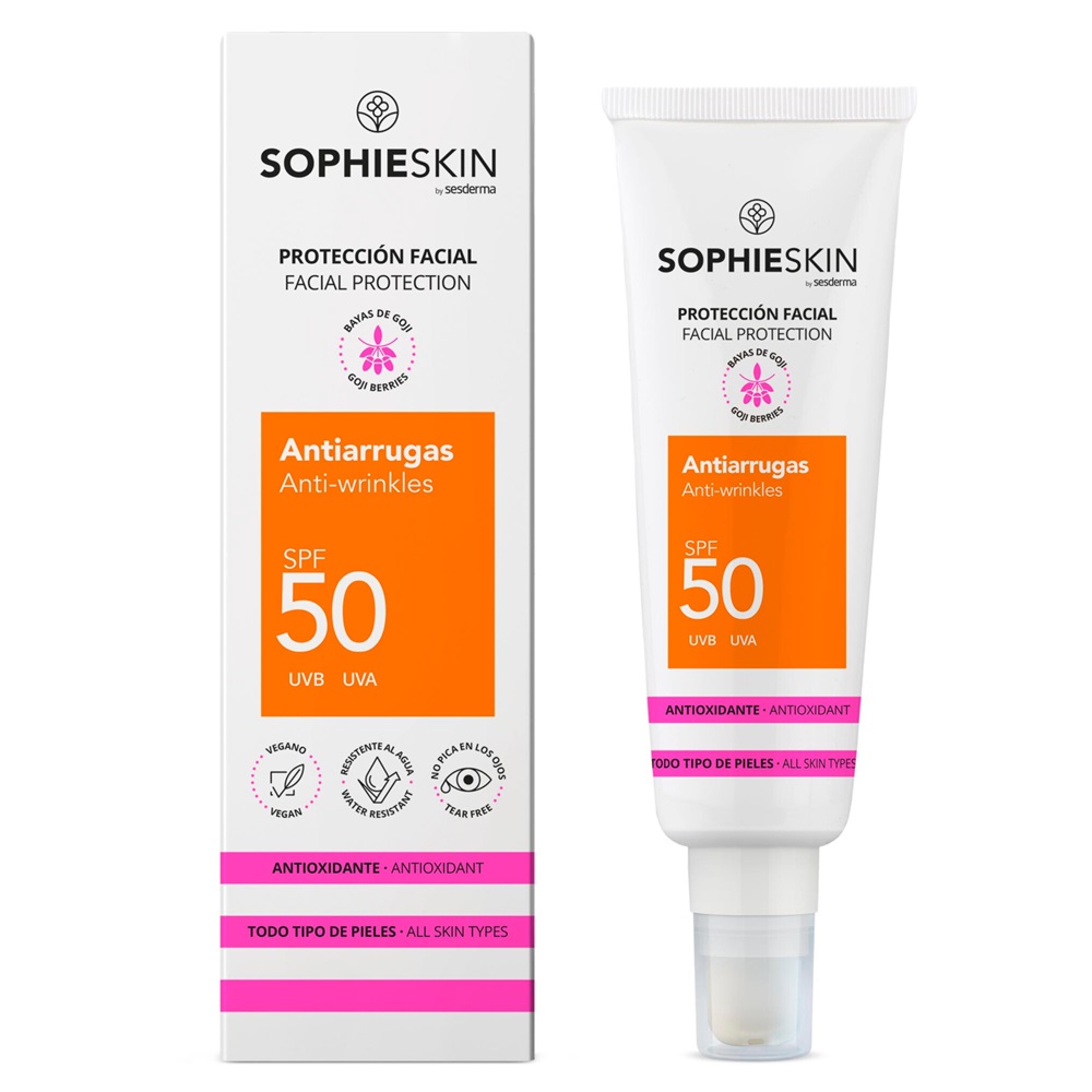 Crema antirid cu protectie solara SPF 50 Facial Protection, 50 ml, Sophieskin