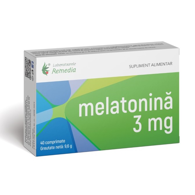 Melatonina, 3 mg, 40 comprimate, Remedia