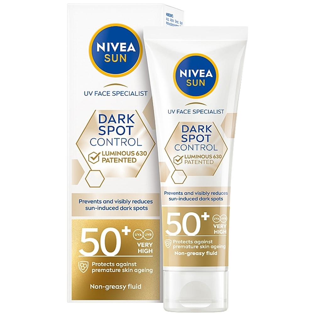Crema de fata cu protectie solara SPF 50 Dark Spot Control, 40 ml, Nivea Sun