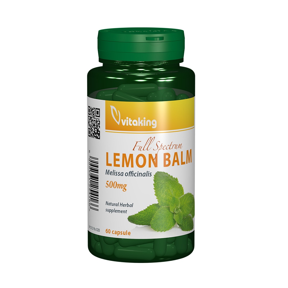 Lemon Balm (Roinita) 500mg, 60 capsule, Vitaking 