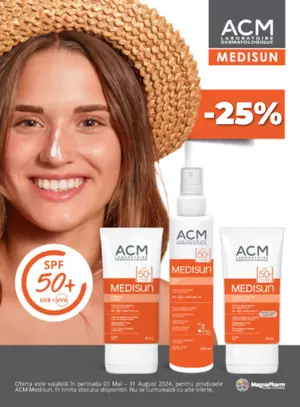 ACM Medisun 25% Reducere Mai - Septembrie 