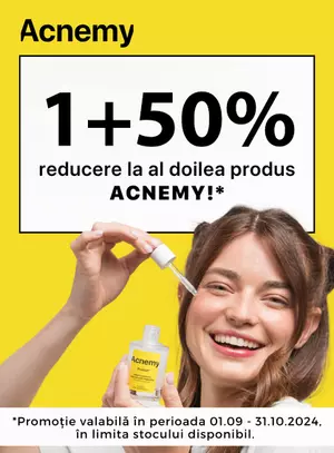 Acnemy 1+50% Reducere la al doilea Septembrie-Octombrie