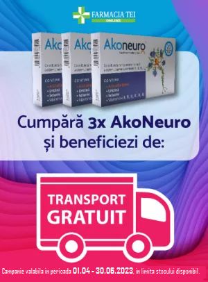 Akoneuro Transport Gratuit Aprilie - Iunie