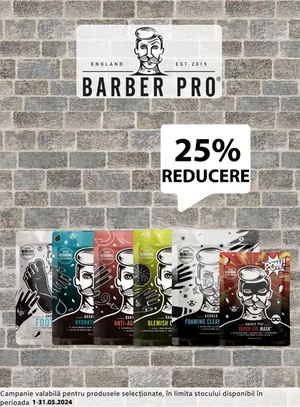 Barber Pro 25% Reducere Mai