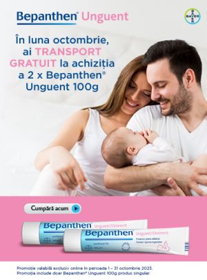 Bepanthen Transport Gratuit Octombrie