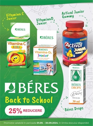 Beres 25% Reducere Back To School 