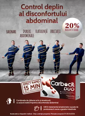 Biofarm Carbocit Duo 20% Reducere Aprilie