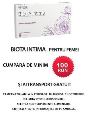 Biota Intima Transport Gratuit August-Octombrie
