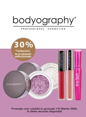 Bodyography 30% Reducere Martie 
