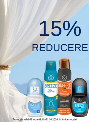 Breeze 15% Reducere Octombrie