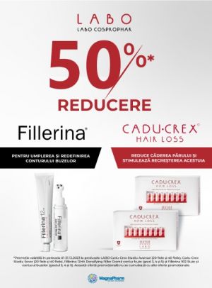 Cadu Crex + Fillerina 50% Reducere Octombrie-Decembrie