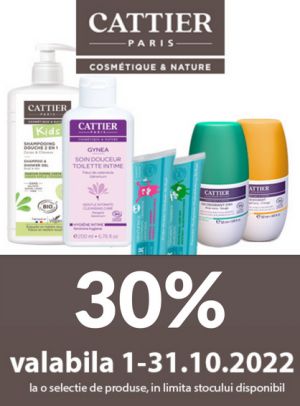 Cattier 30% Reducere Octombrie 