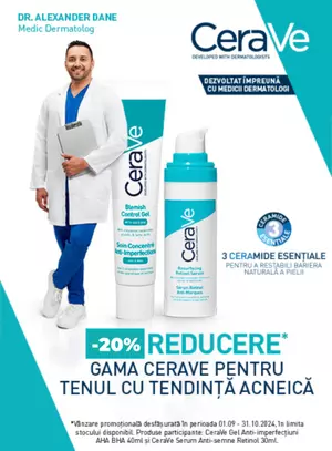 Cerave 20% Reducere Septembrie 