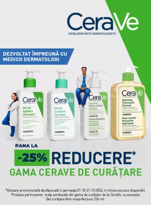 Cerave 25% Reducere Octombrie 