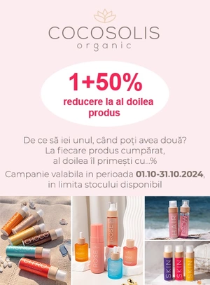 Cocosolis 1+50% Reducere la al doilea Octombrie