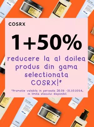 Cosrx 1+50% Reducere la al doilea Septembrie-Octombrie