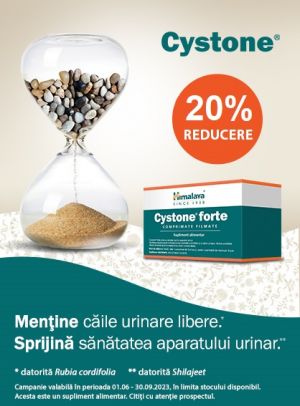 Cystone Forte 20% Reducere Iunie-Septembrie