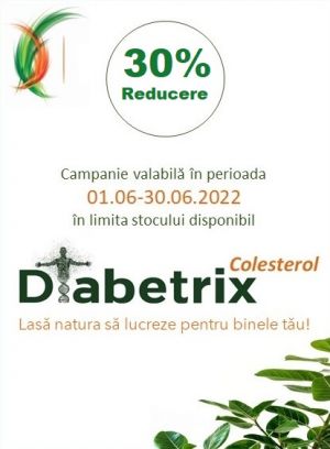 Diabetrix Colesterol 30% Reducere Iunie