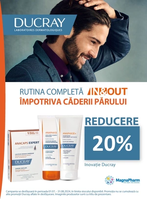 Ducray 20% Reducere Iulie-August