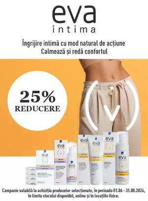 Eva Intima 25% Reducere Iunie-August